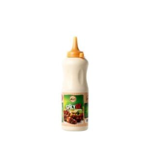 Sauce piquante spicy DZ pour cuisine orientale et barbecue, idéale pour relever vos plats avec saveur et épices, disponibilité chez Bilad Food.