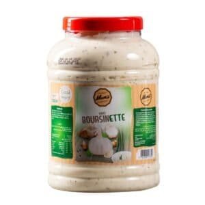 Vinaigre à l'ail et aux épices Boursinette, sauce aromatique pour cuisiner, disponible chez Bilad Food.
