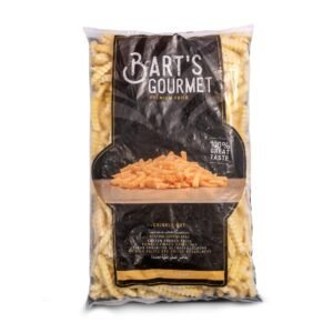 Fritures surgelées de qualité, grosses, croustillantes, parfaites pour accompagner vos plats, emballage de 2.2 kg, idéal pour la restauration et la cuisine maison, saveur authentique.