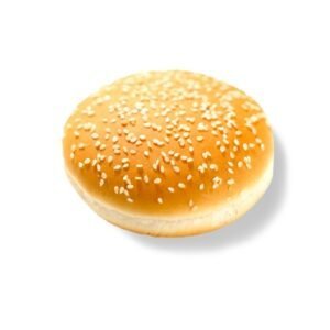 Pain burger aux graines de sésame, sandwich moelleux et doré, idéal pour déjeuner ou dîner, produit de qualité BILAD FOOD.